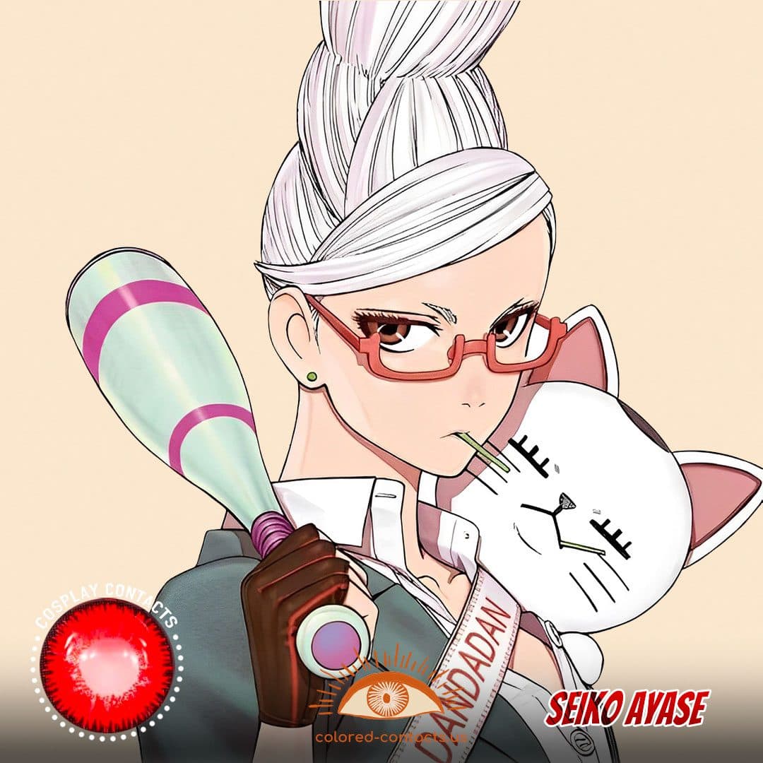 Lentes de Contacto de Color Seiko Ayase Cosplay Rojo - thumbnail 1