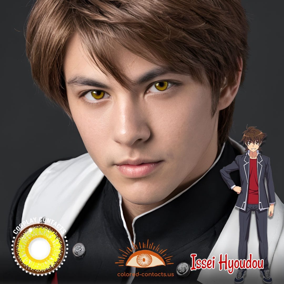 High School DxD: Issei Hyoudou Cosplay Brown Contact Lenses