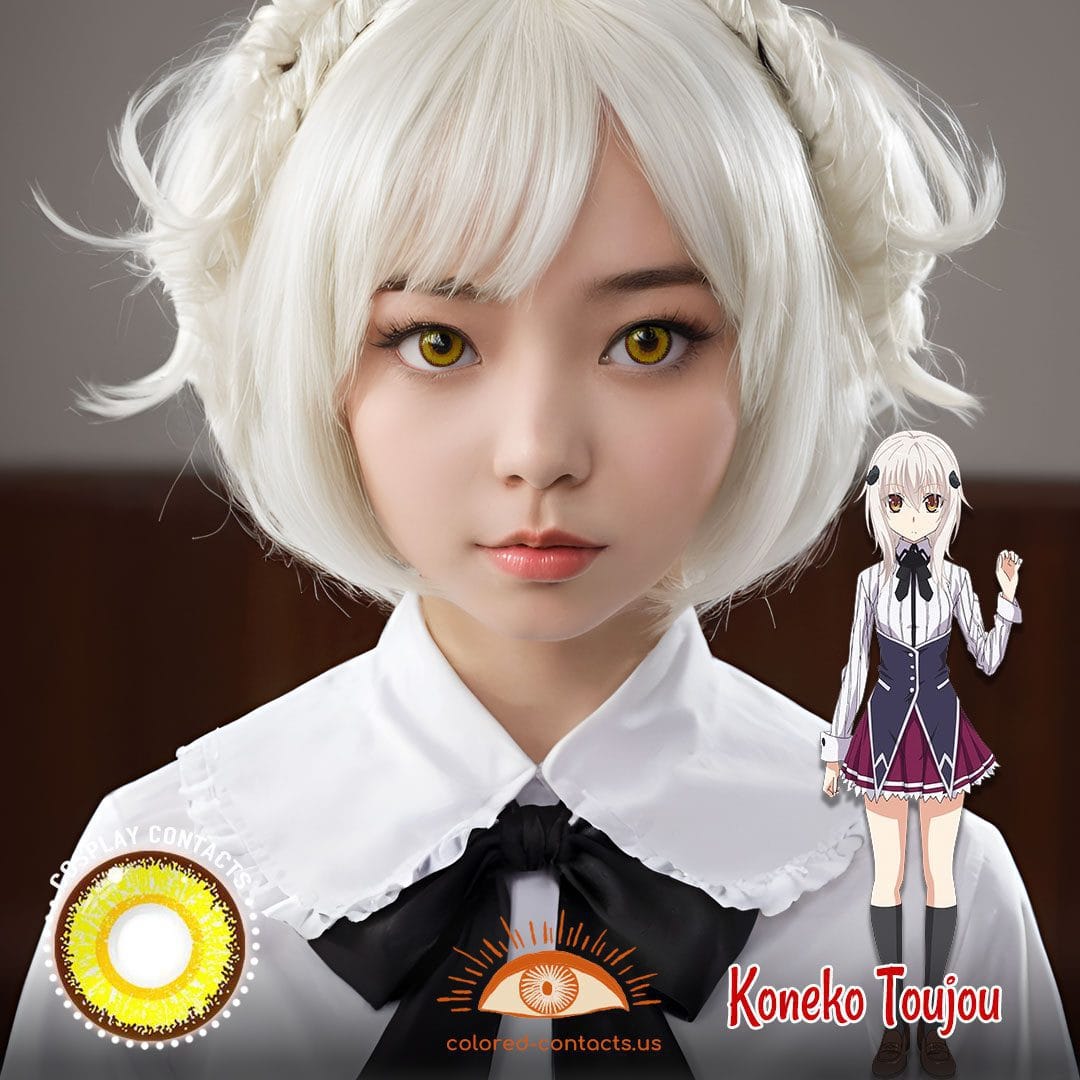 High School DxD: Koneko Toujou Cosplay Brown Contact Lenses