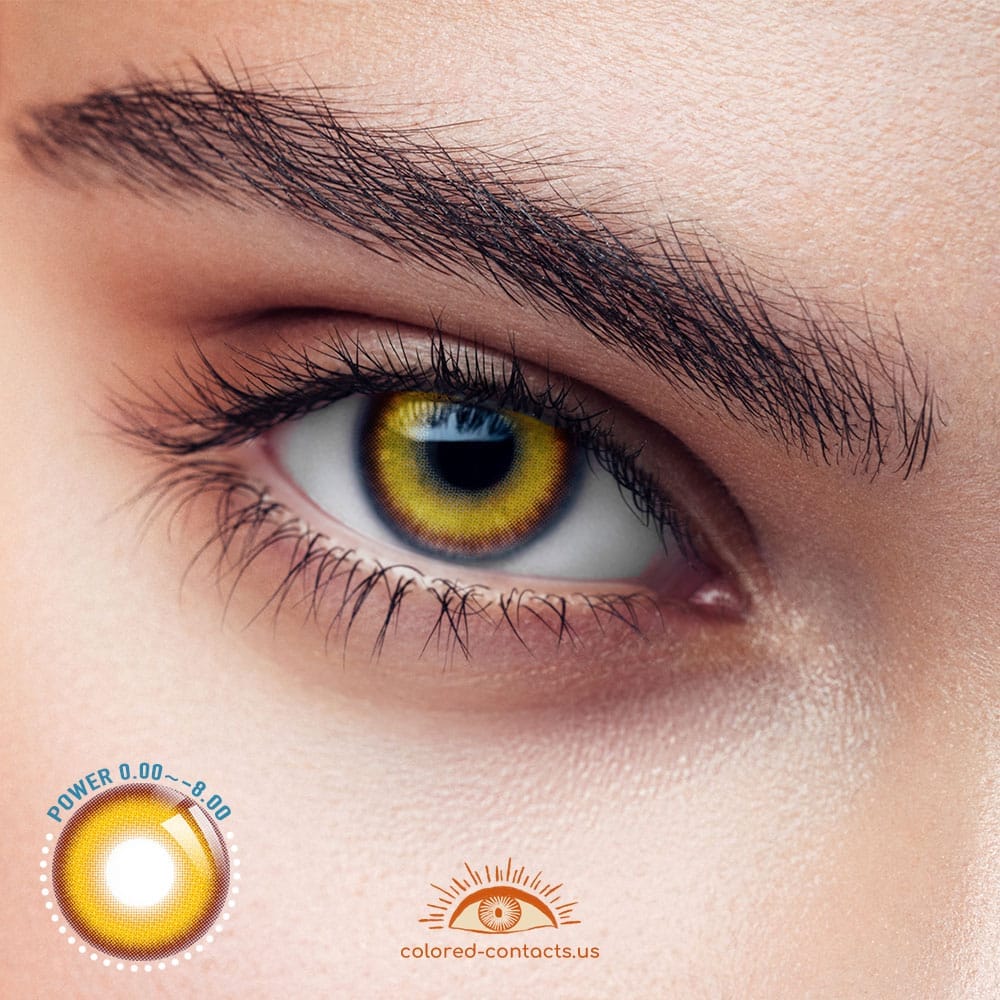 Myukicon Golden Brown Colored Contacts – 10Pcs