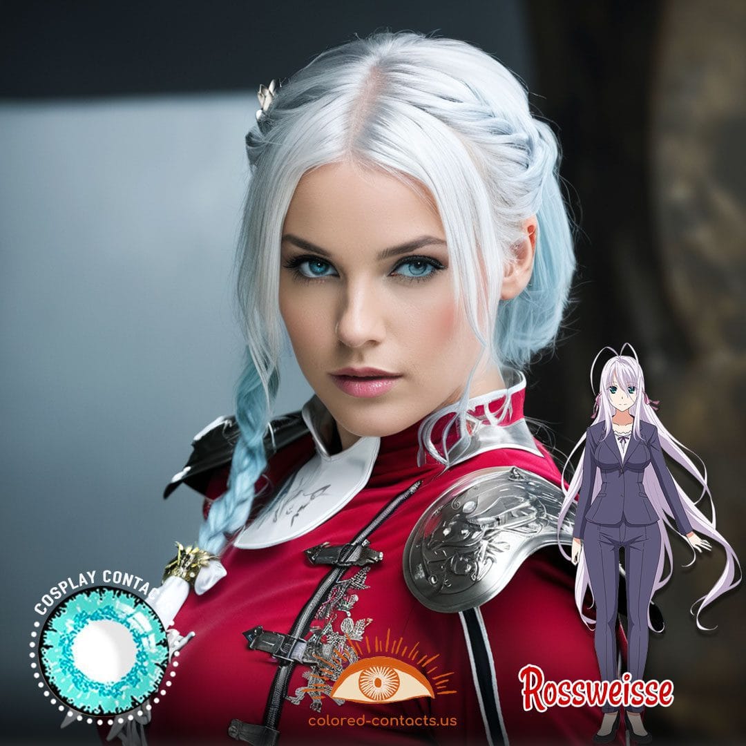 High School DxD: Rossweisse Cosplay Light Blue Contact Lenses