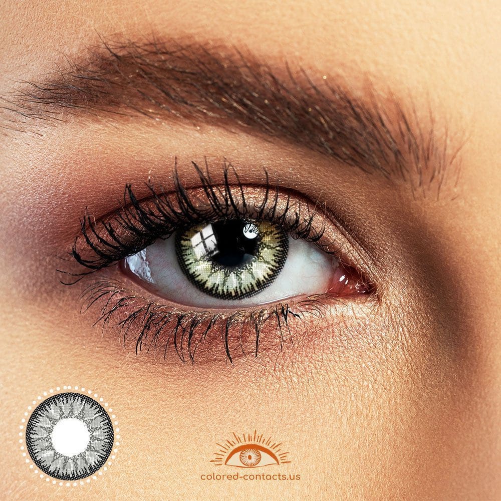 Vega Anime Eye Series Grey Colored Contacts