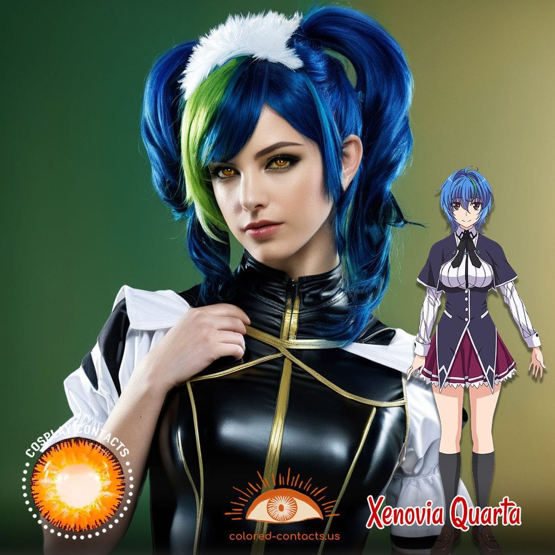 High School DxD: Xenovia Quarta Cosplay Brown Contact Lenses