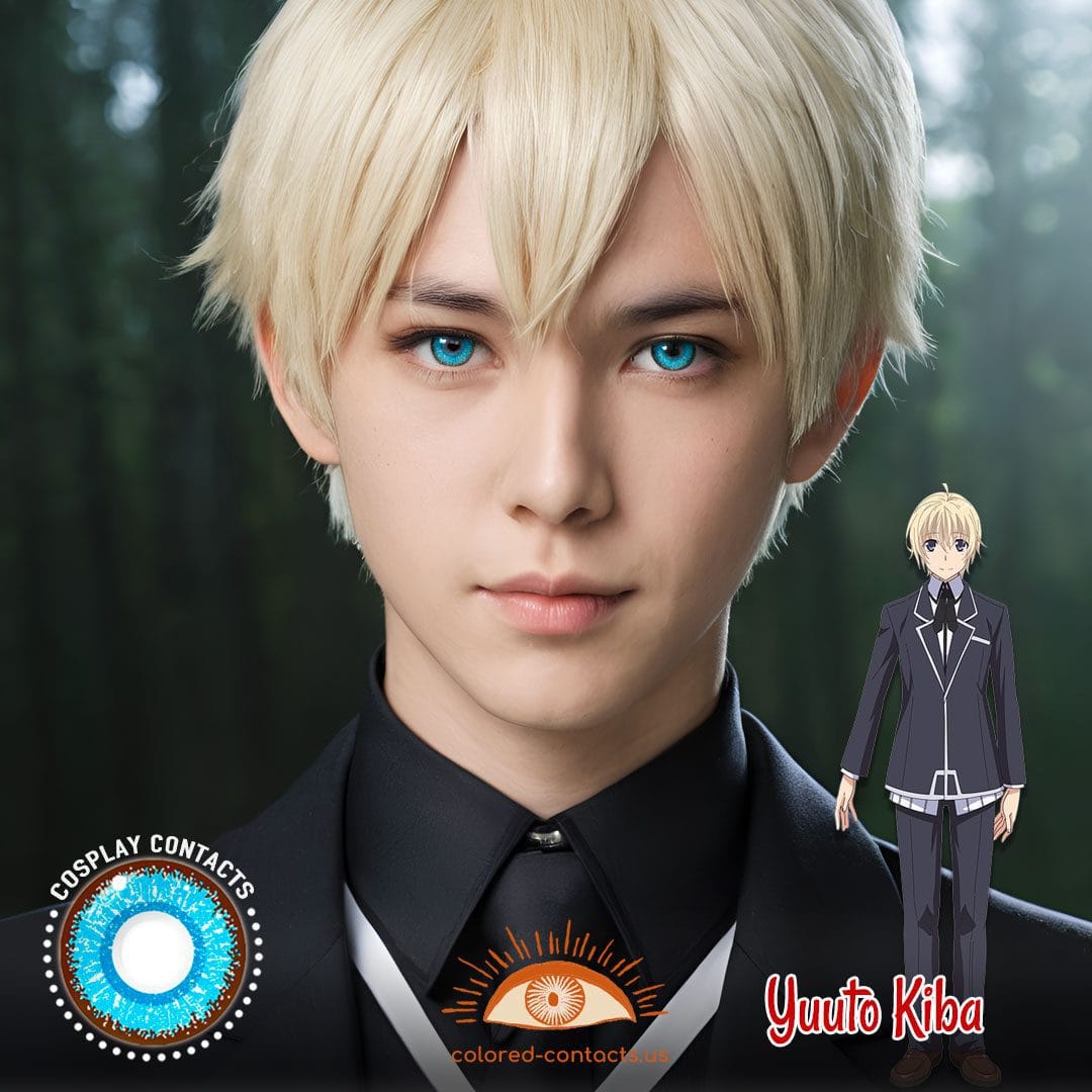 High School DxD: Yuuto Kiba Cosplay Blue Contact Lenses