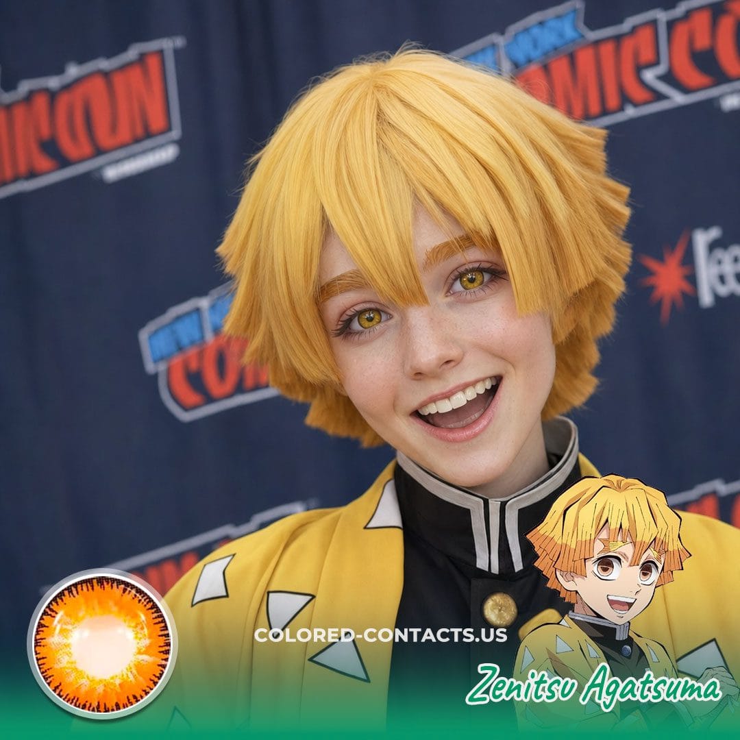 Zenitsu Agatsuma Cosplay Contacts