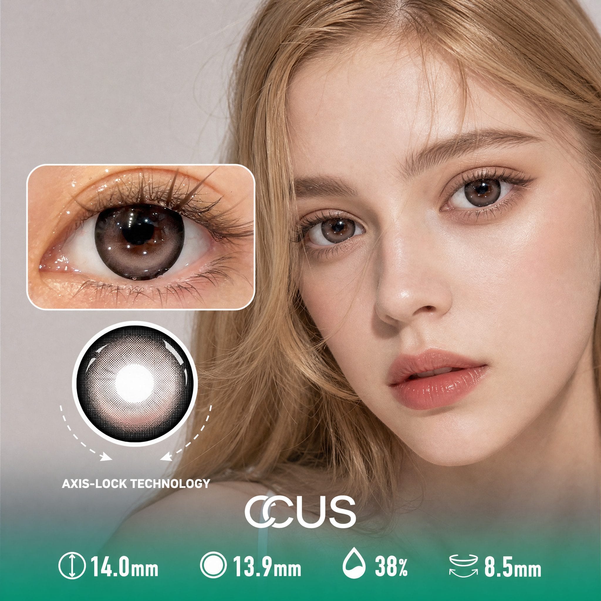 Melancholy Lily Storm Grey Contact Lenses