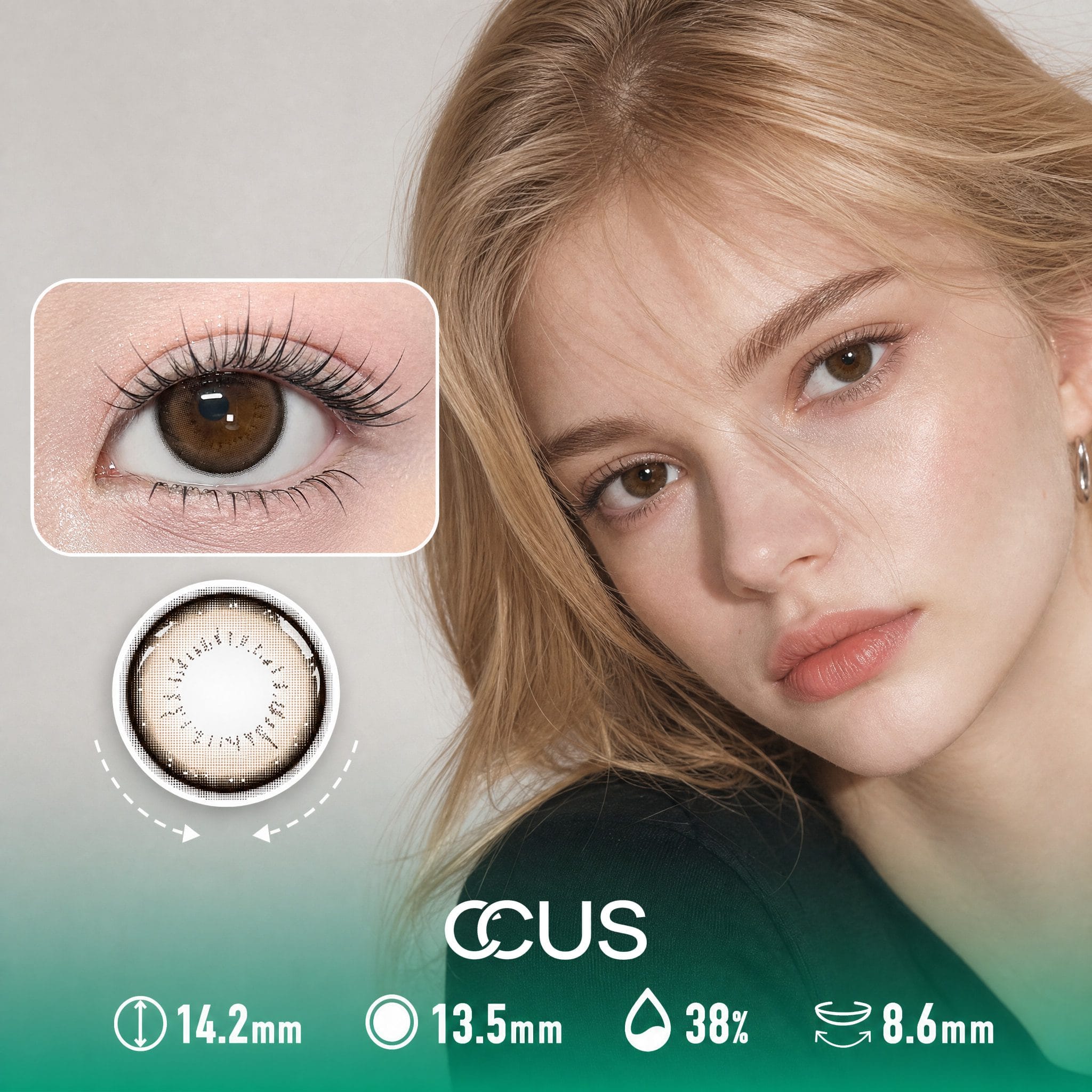 Seville Ember Brown Contact Lenses