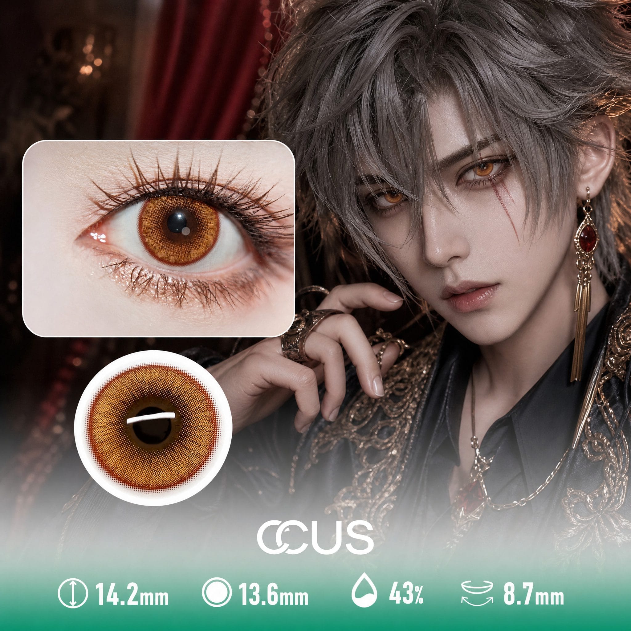 Storm Florence Cocoa Brown Contact Lenses