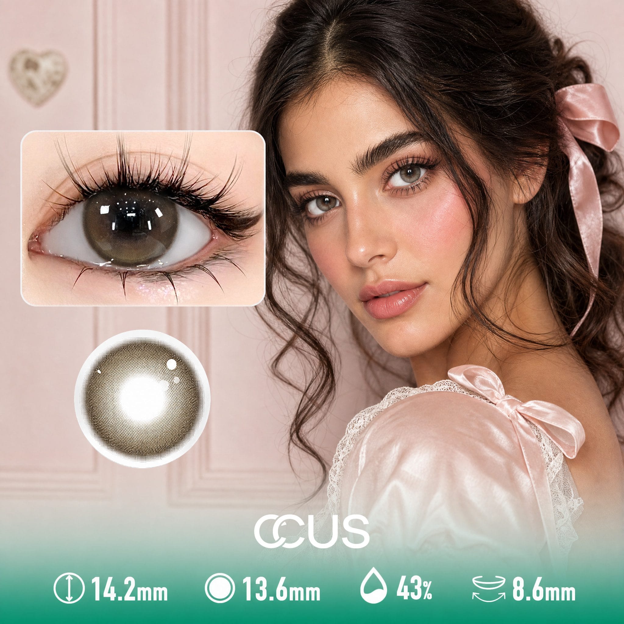 Taffeta Corsage Mocha Brown Contact Lenses