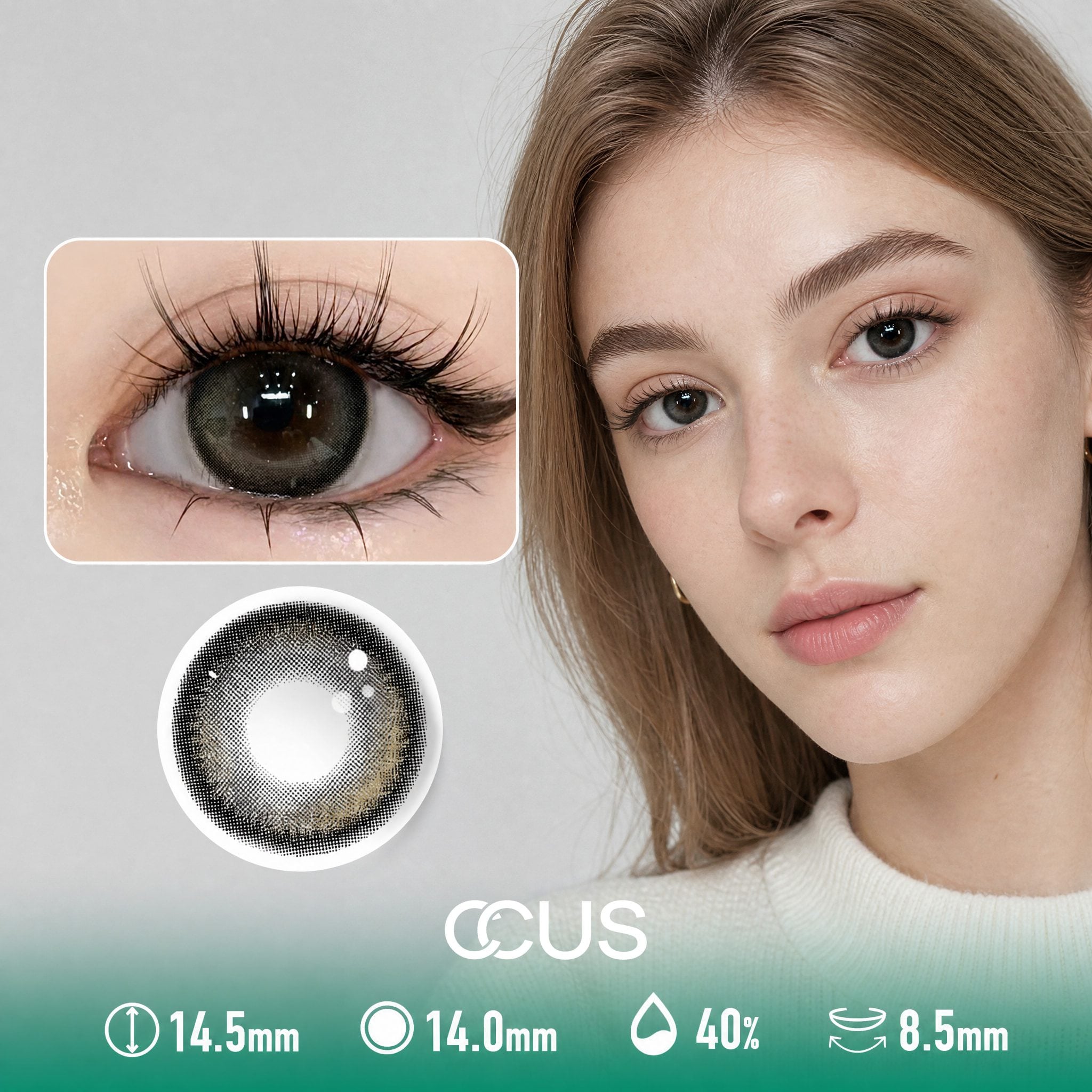 Cloudline Black Contact Lenses - image 1