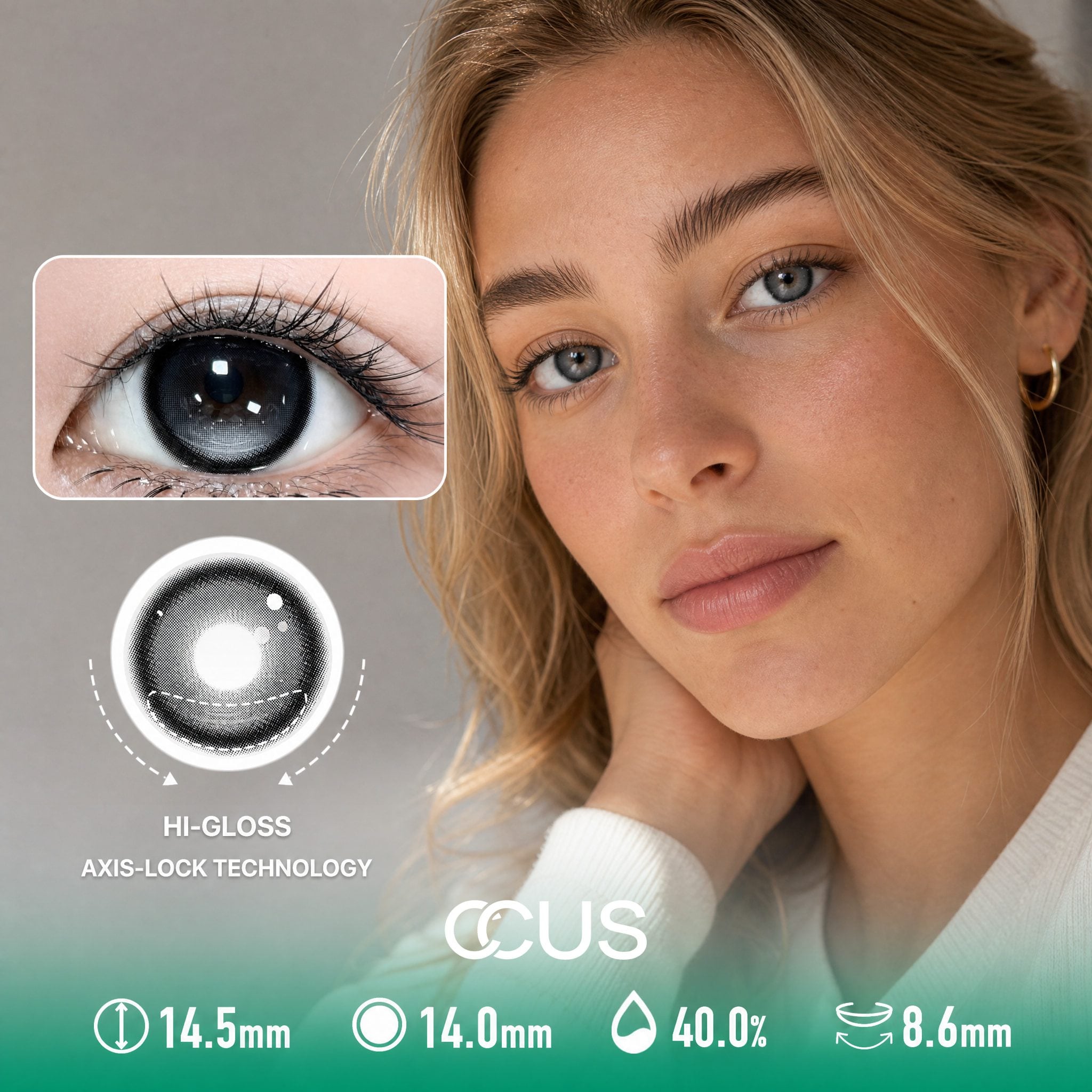 Dusk Graphite Grey Contact Lenses - image 1