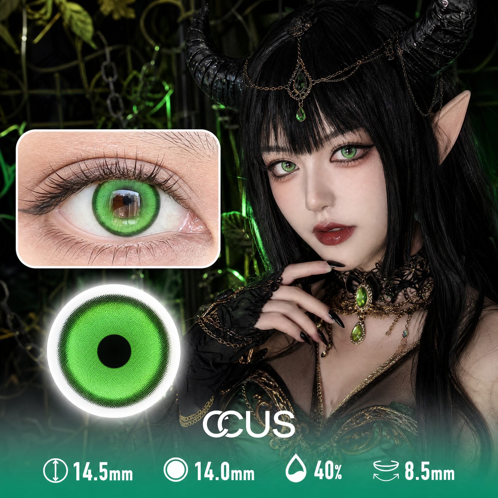 Lentes de Contacto de Color Mythic Verde - image 1