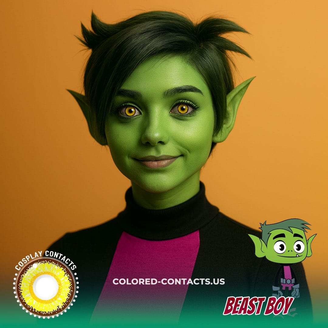 Beast Boy Cosplay Contact Lenses