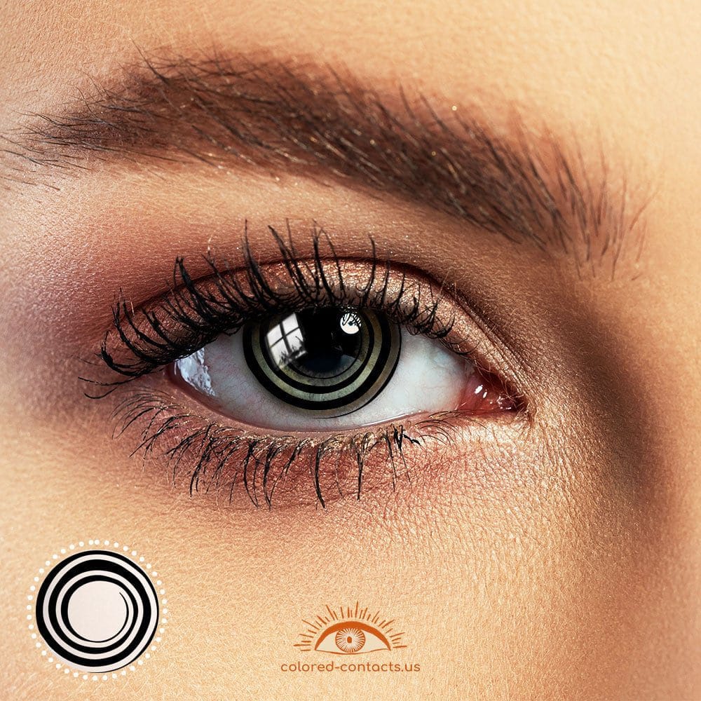 Black Swirl Halloween Contacts