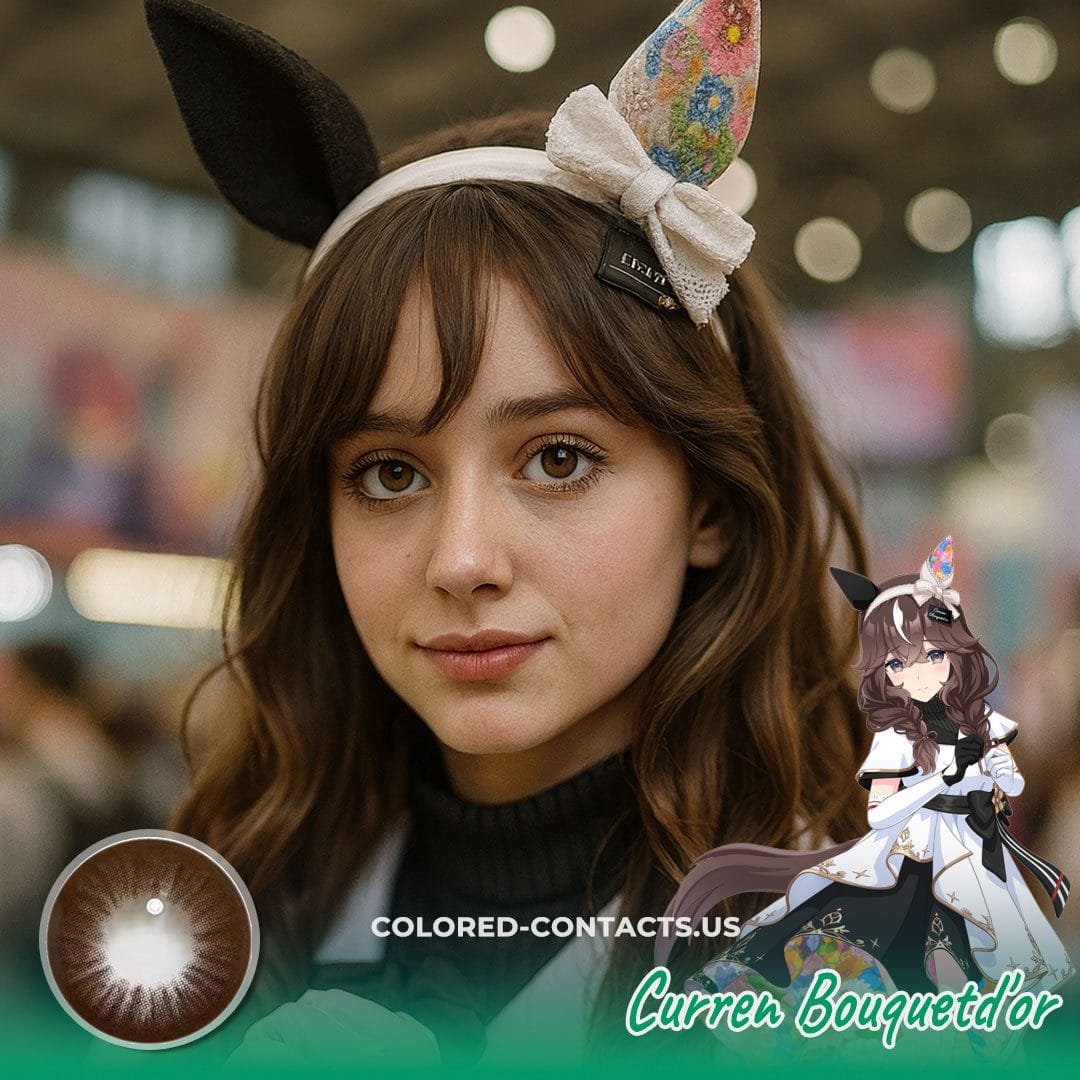 Pretty Derby : Curren Bouquetd'or Cosplay Contact Lenses