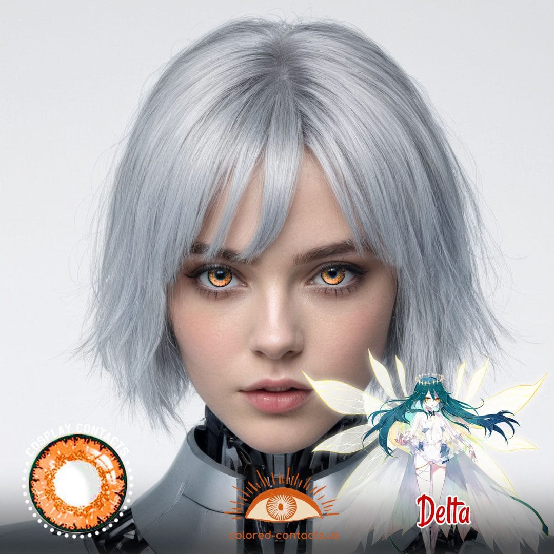 Houkai Gakuen 2 : Delta Cosplay Orange Contact Lenses