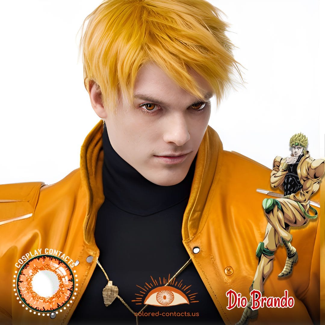 JoJo’s Bizarre Adventures: Dio Brando Cosplay Orange Contact Lenses