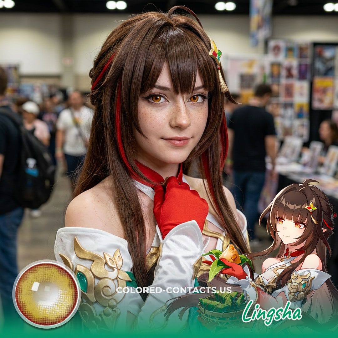 HSR : Lingsha Cosplay Contact Lenses