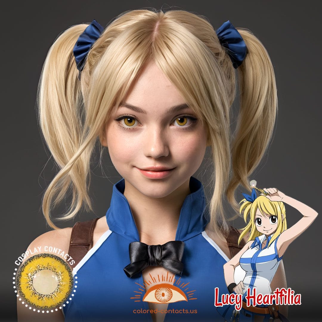 Fairy Tail : Lucy Heartfilia Cosplay Brown Contact Lenses