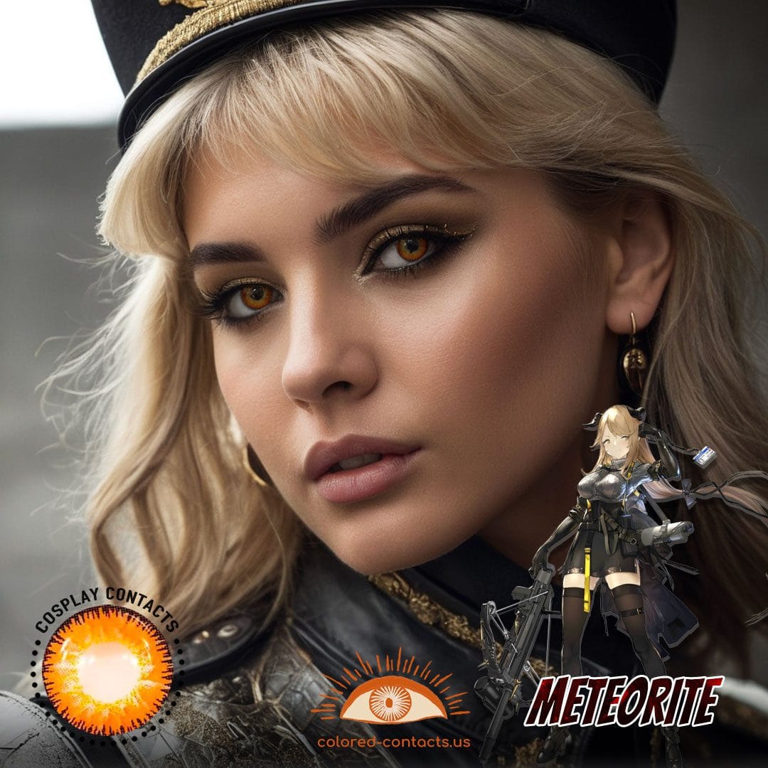 Arknights: Meteorite Cosplay Brown Contact Lenses