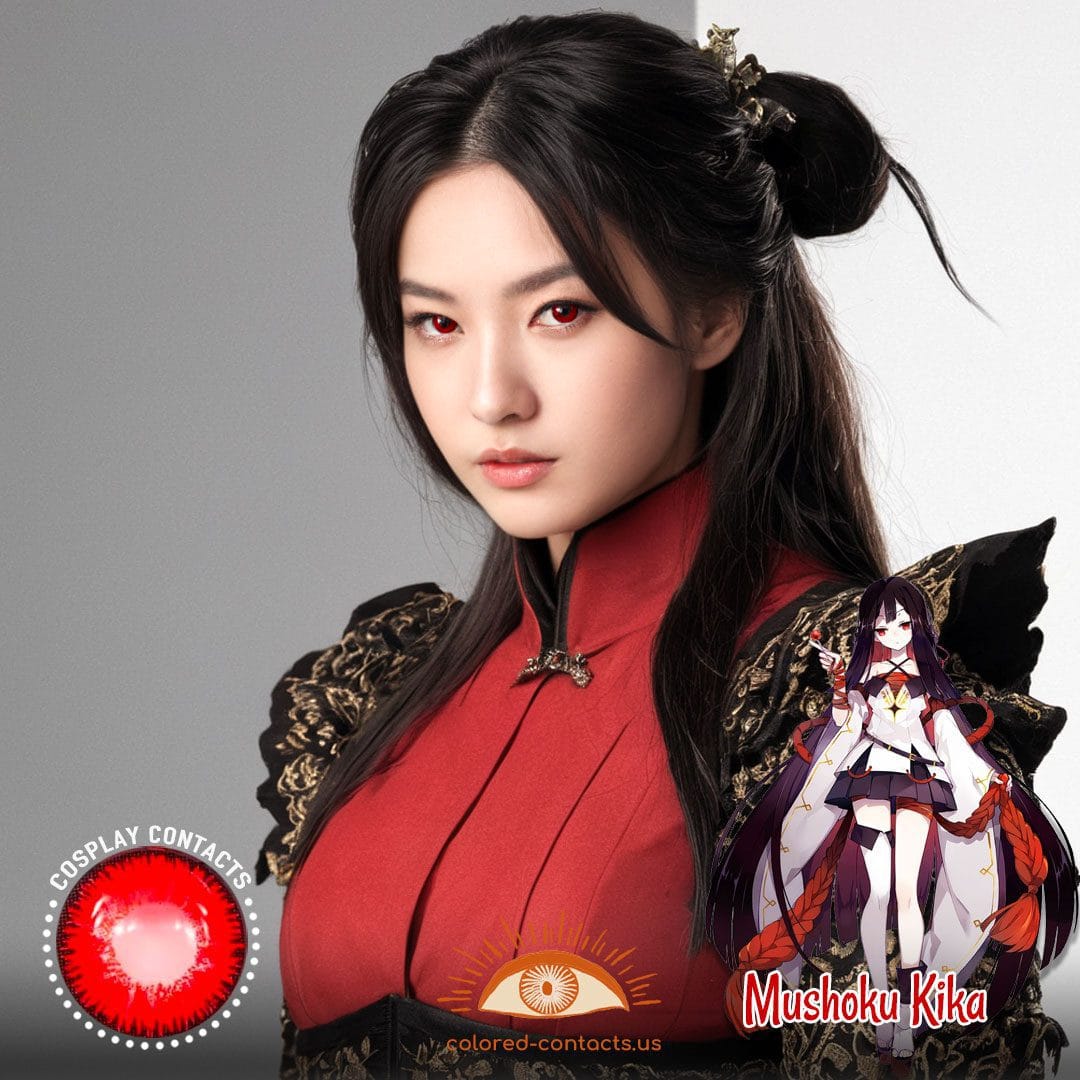 Houkai Gakuen 2 : Mushoku Kika Cosplay Red Contact Lenses