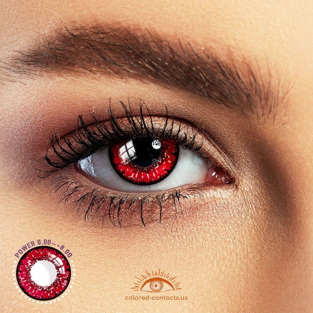 Queen Red Anime Eye Colored Contacts
