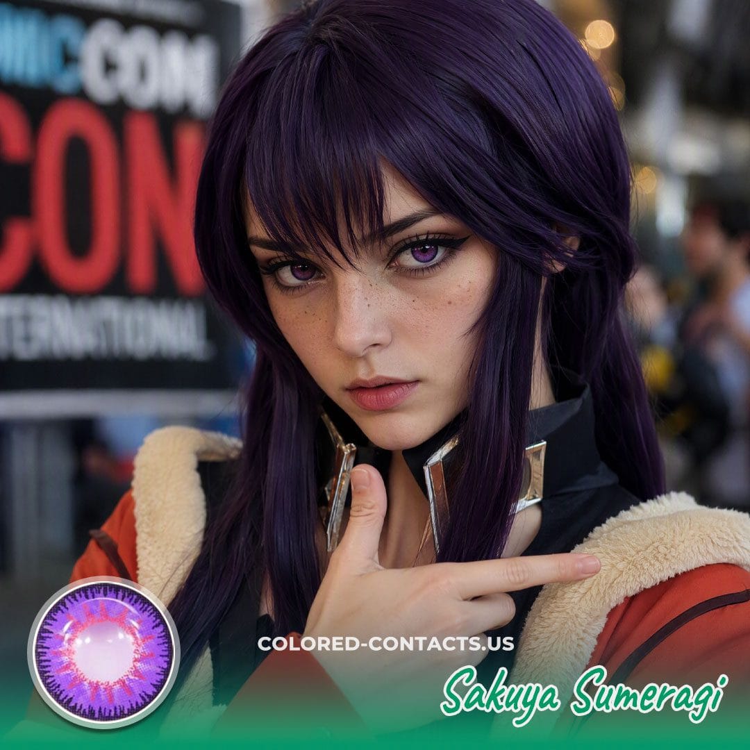 CG: Sakuya Sumeragi Cosplay Violet Contact Lenses