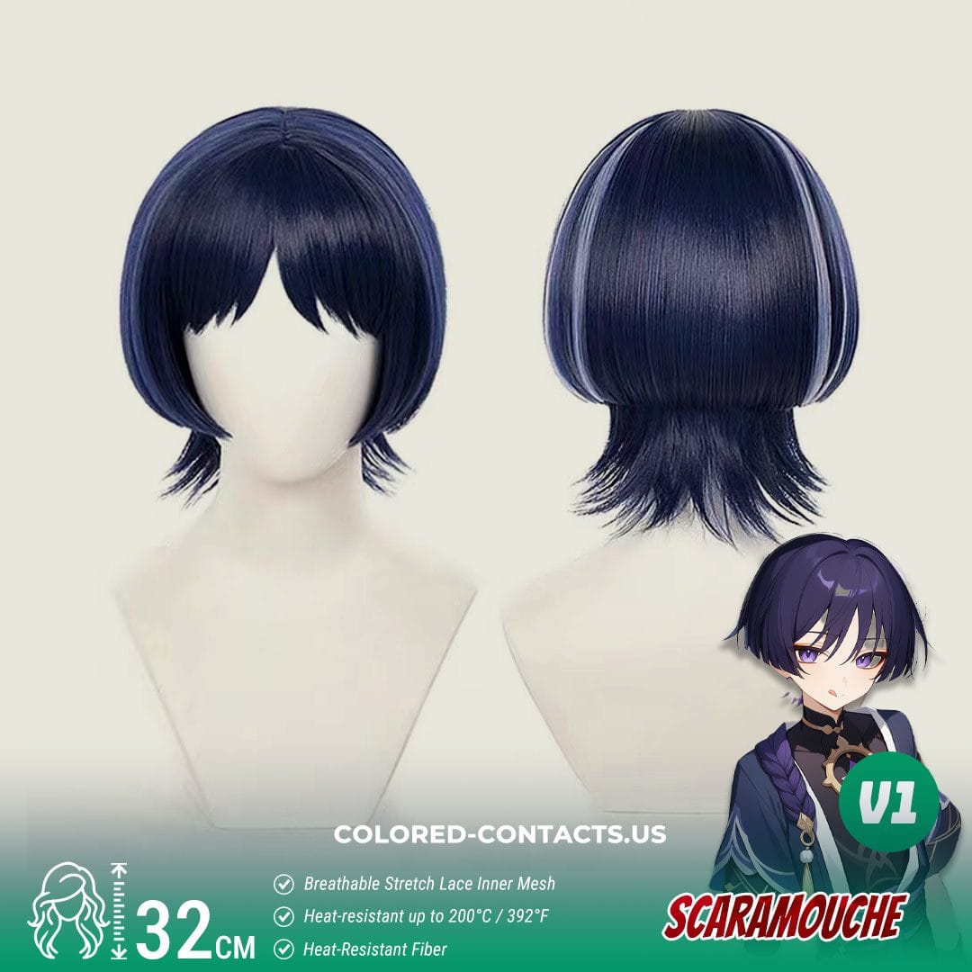 Scaramouche Cosplay Wig – 2 Styles