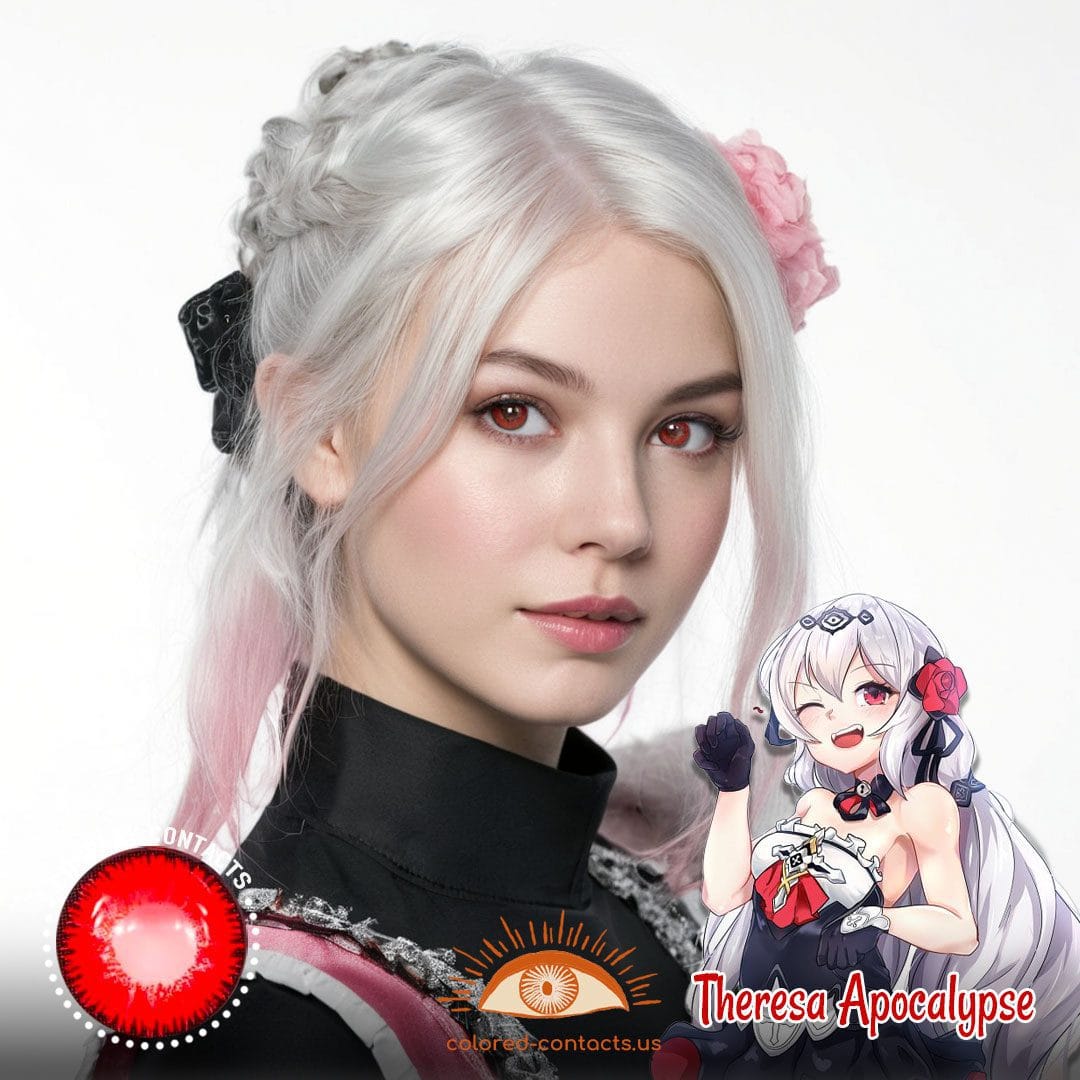 Houkai Gakuen 2 : Theresa Apocalypse Cosplay Red Contact Lenses