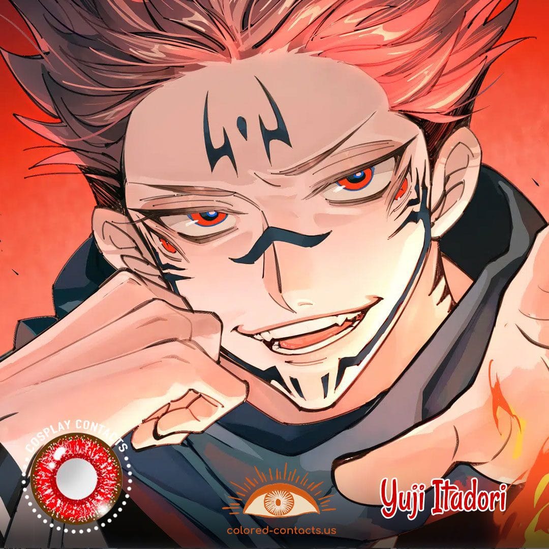 Yuji Itadori Cosplay Contact Lenses