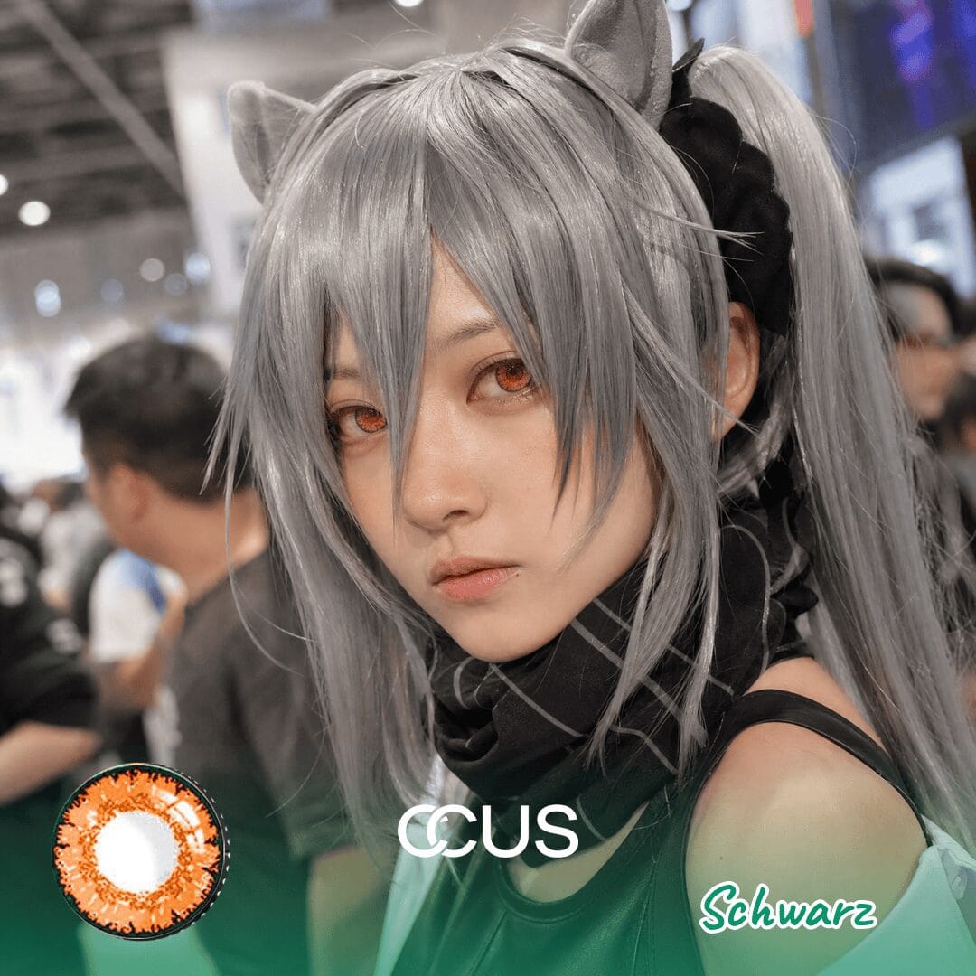 AK : Schwarz Cosplay Contact Lenses