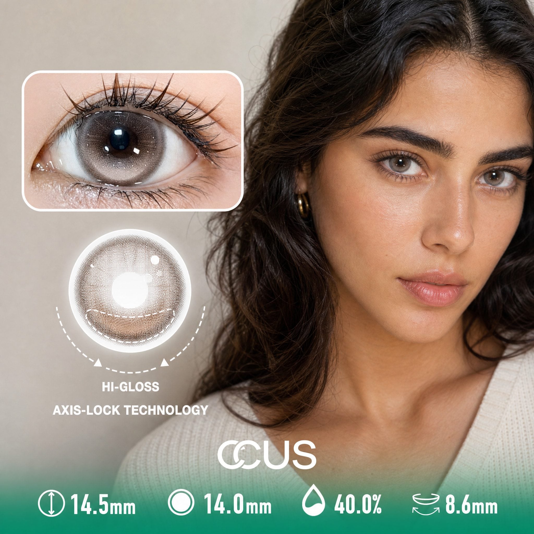 Bare Linen Mocha Brown Contact Lenses - image 1