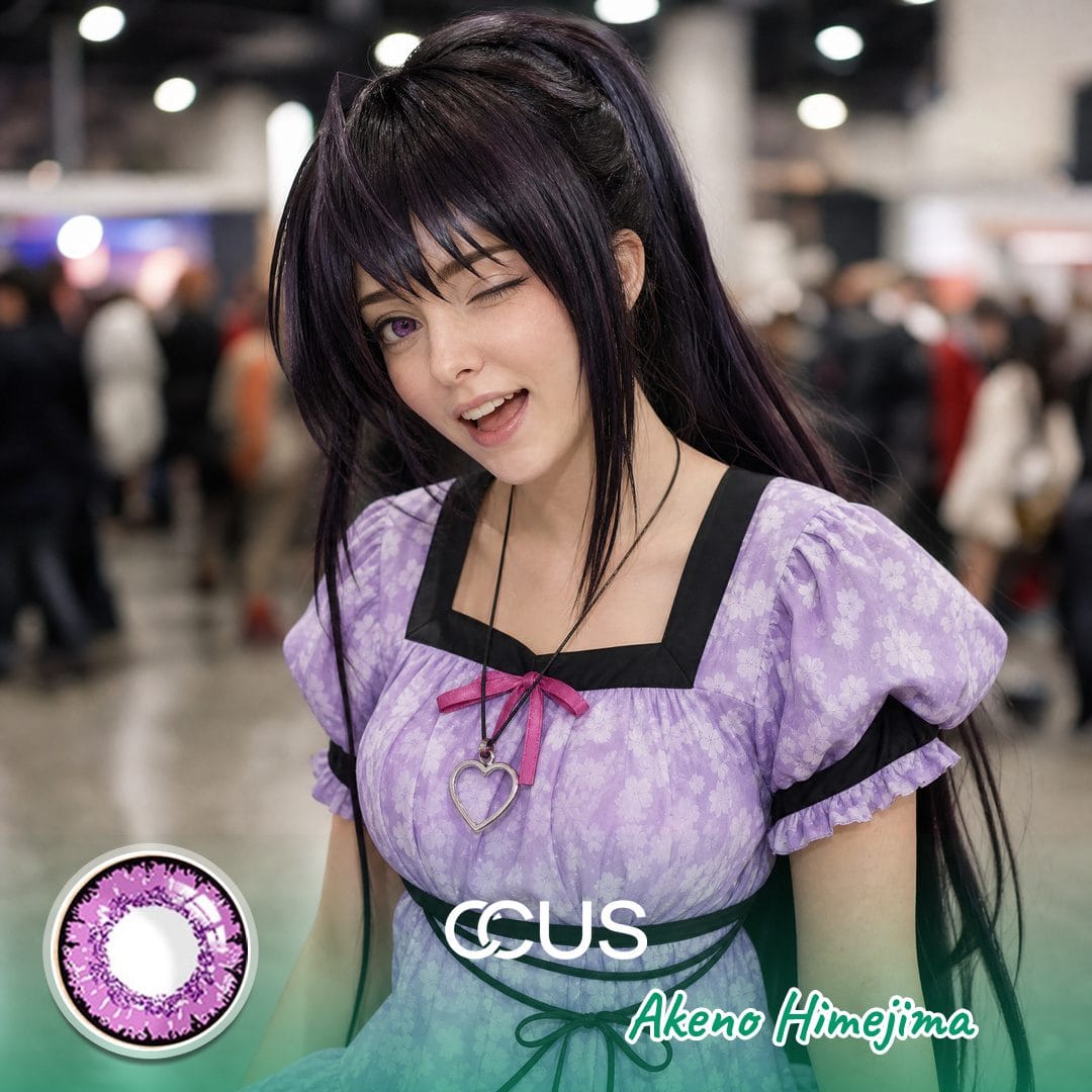 DxD: Akeno Himejima Cosplay Violet Contact Lenses