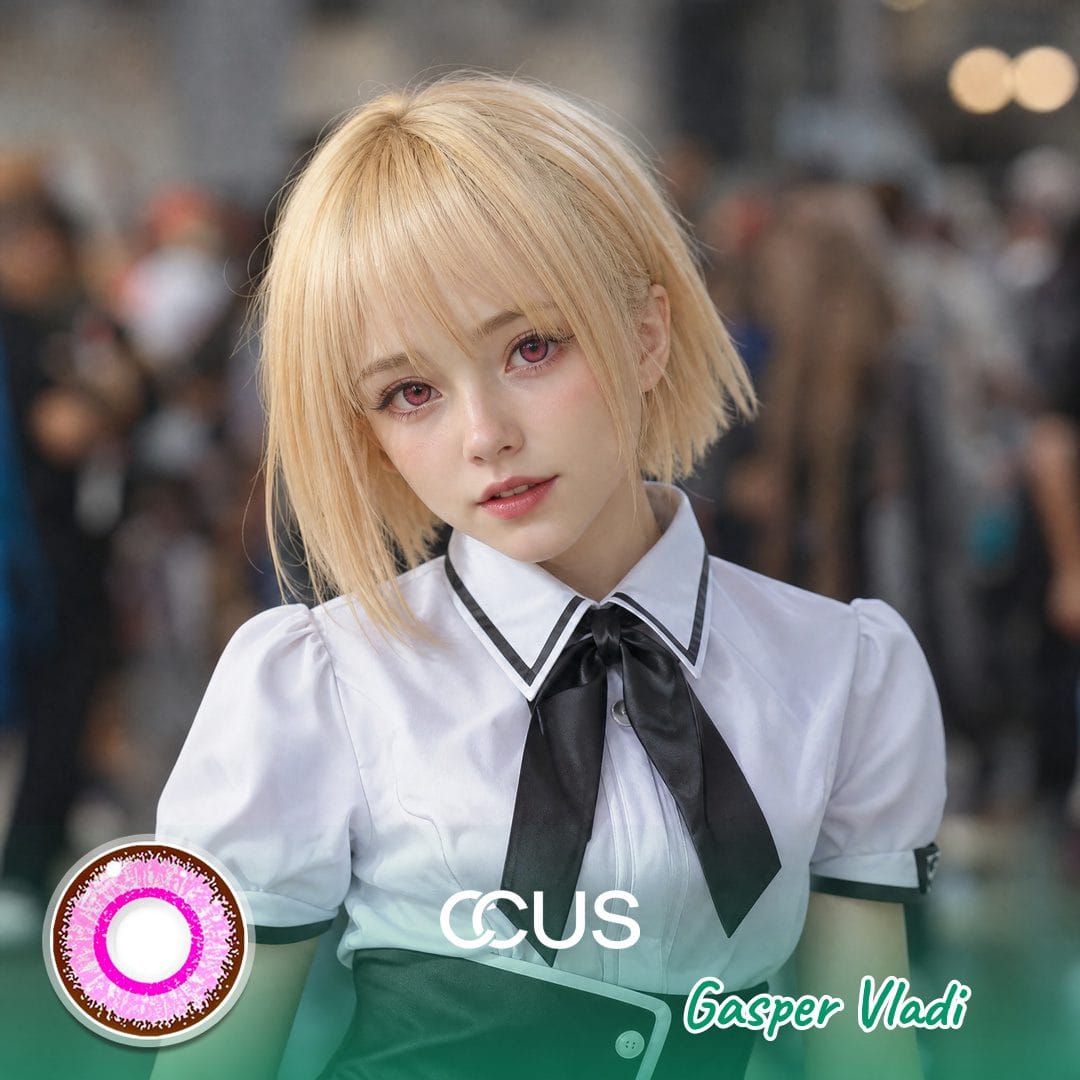 DxD: Gasper Vladi Cosplay Pink Contact Lenses