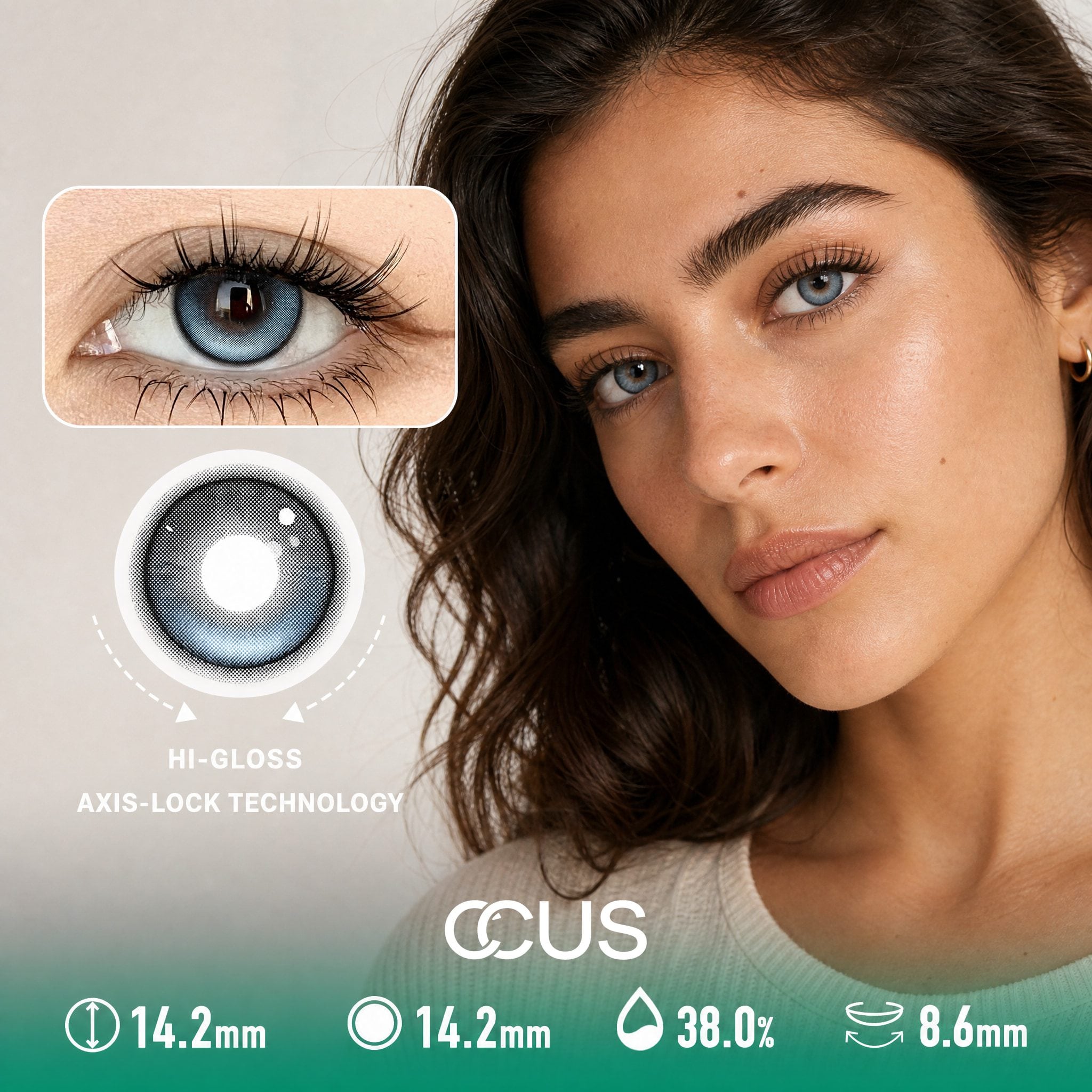First Light Glacier Blue Contact Lenses - image 1