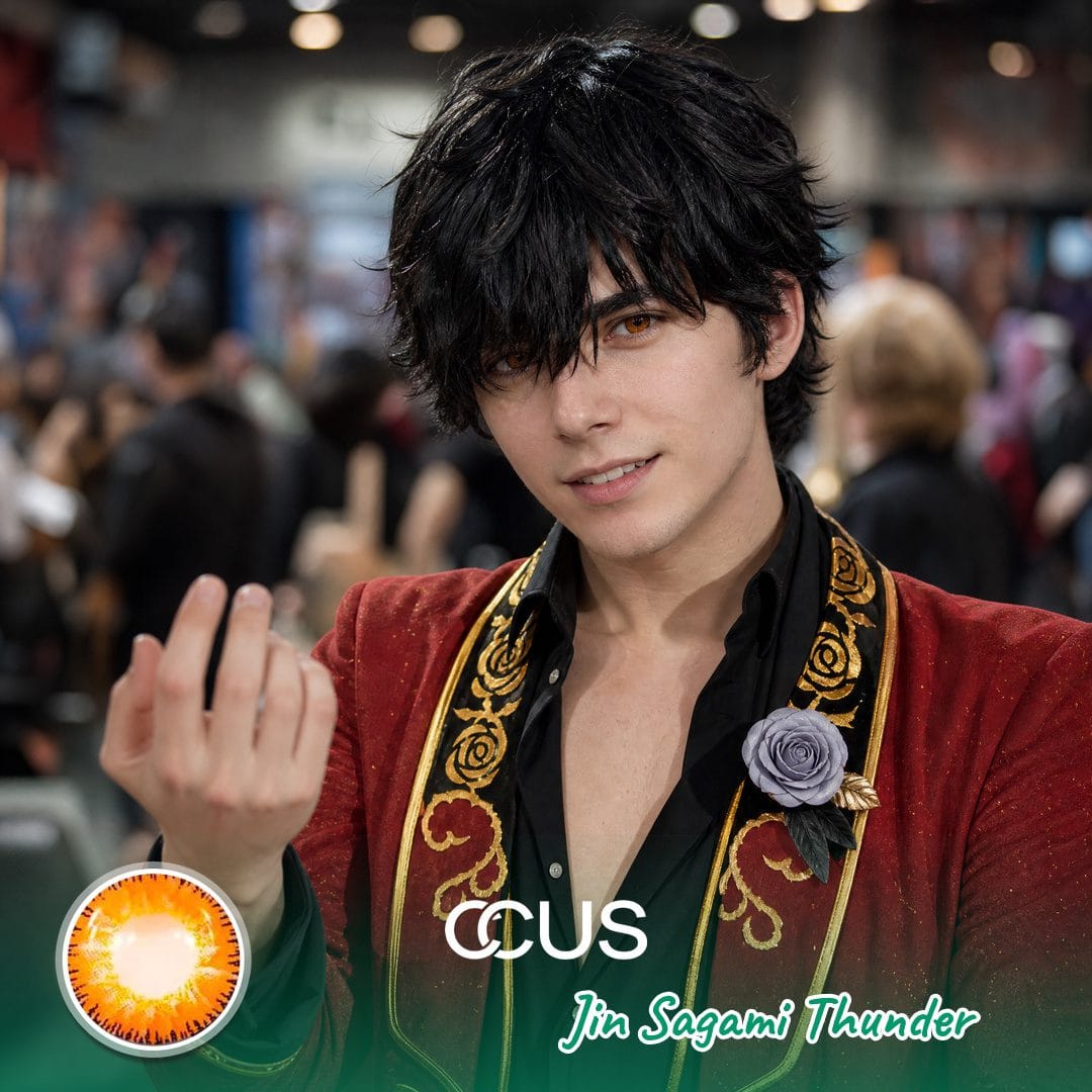 Jin Sagami Thunder Cosplay Contact Lenses