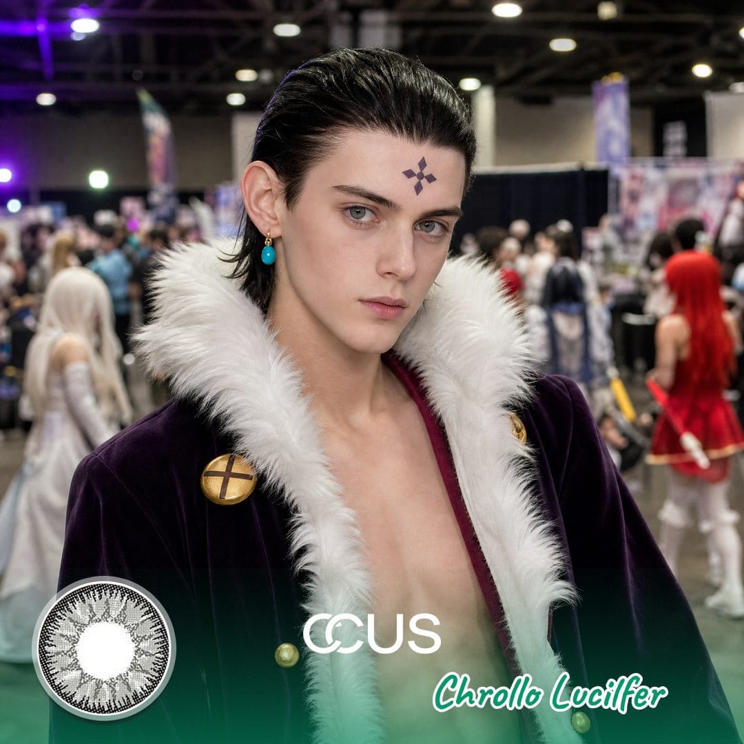Hunter × Hunter : Chrollo Lucilfer Cosplay Grey Contact Lenses