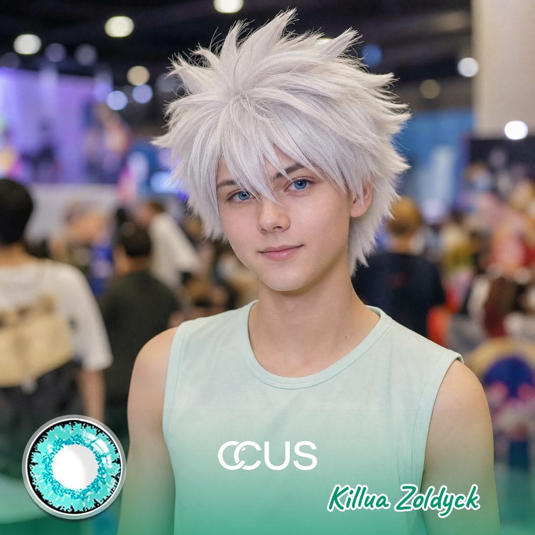 Hunter × Hunter : Killua Zoldyck Cosplay Blue Contact Lenses