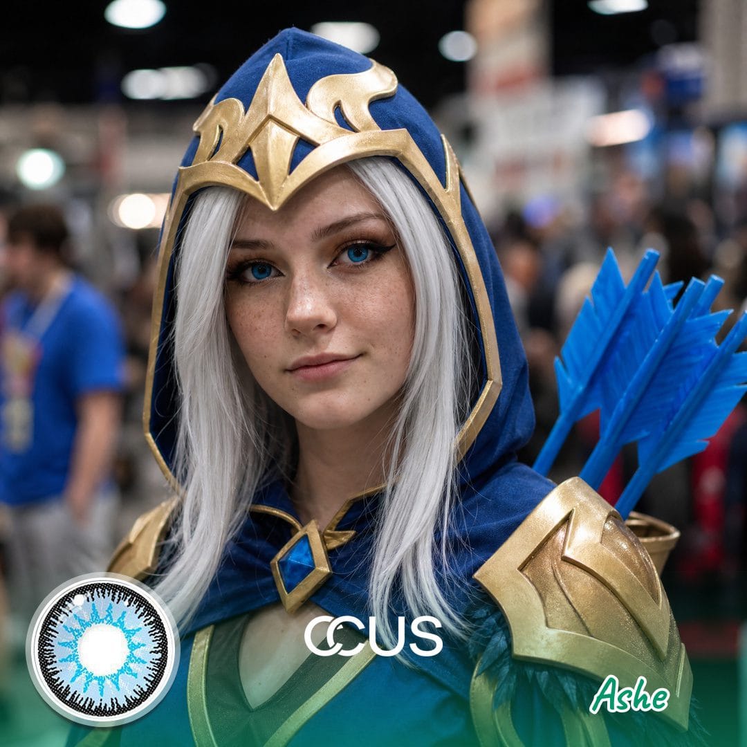 LOL Ashe Cosplay Contact Lenses