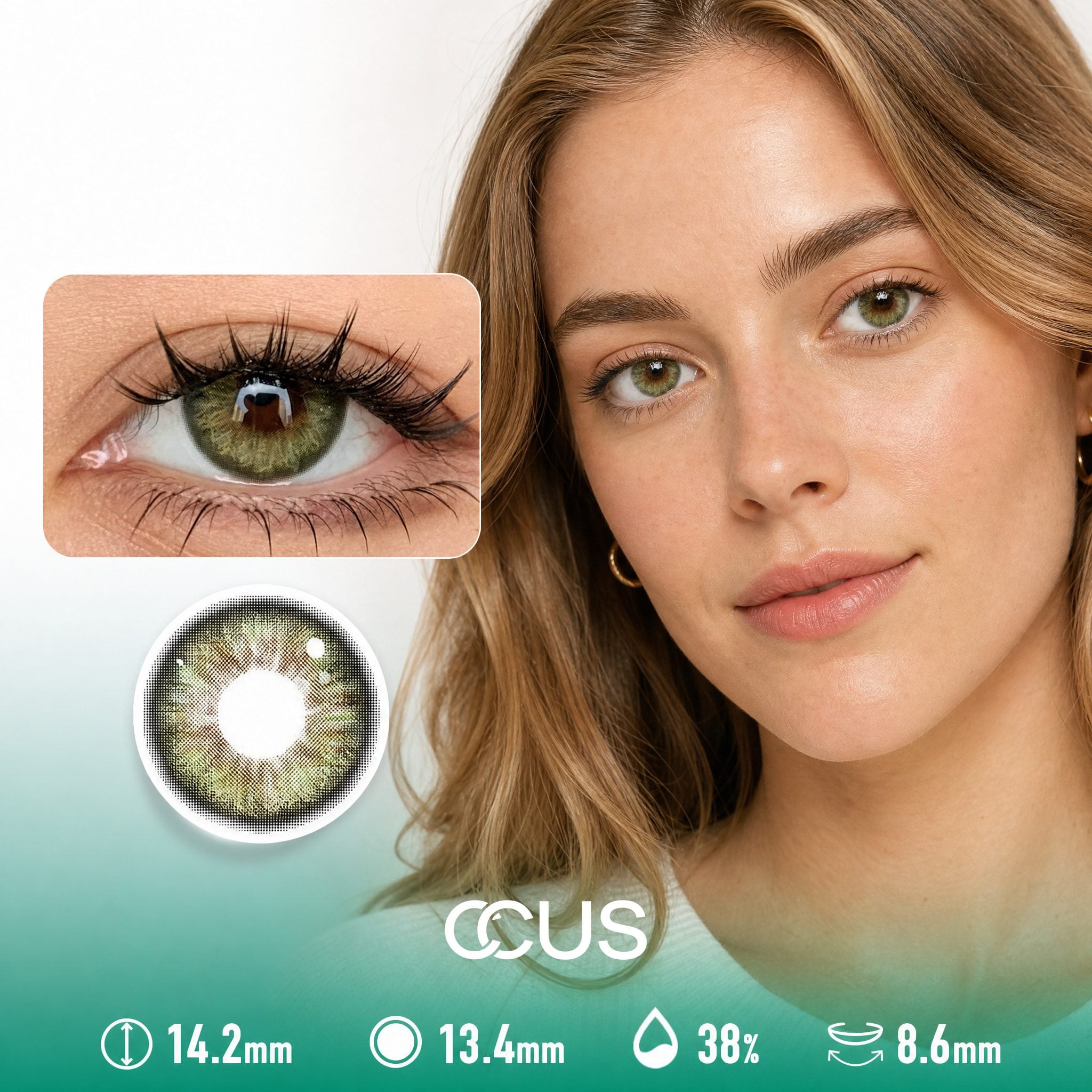 Meadowlight Moss Green Contact Lenses - image 1