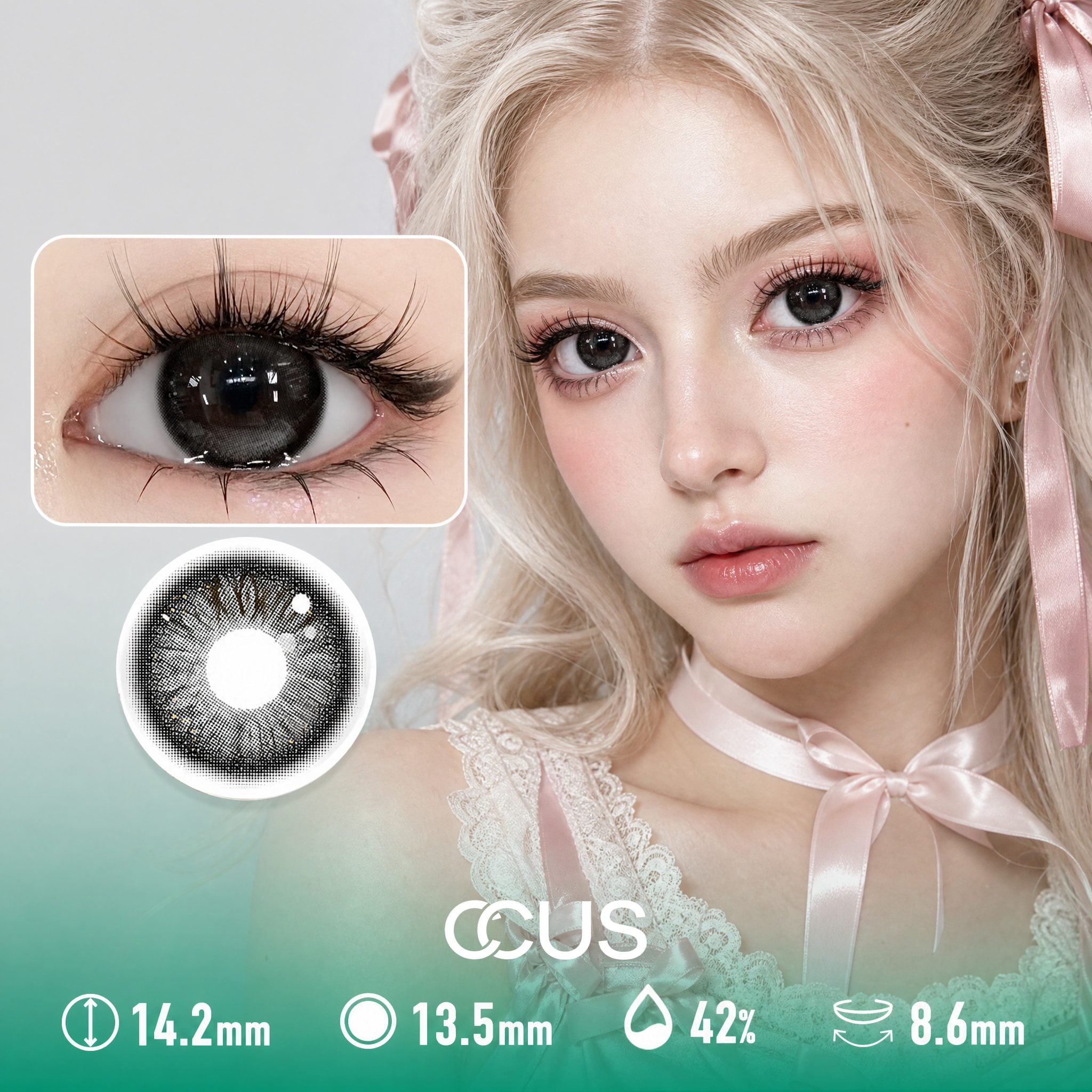 Powder Puff Smoke Grey Contact Lenses - image 1