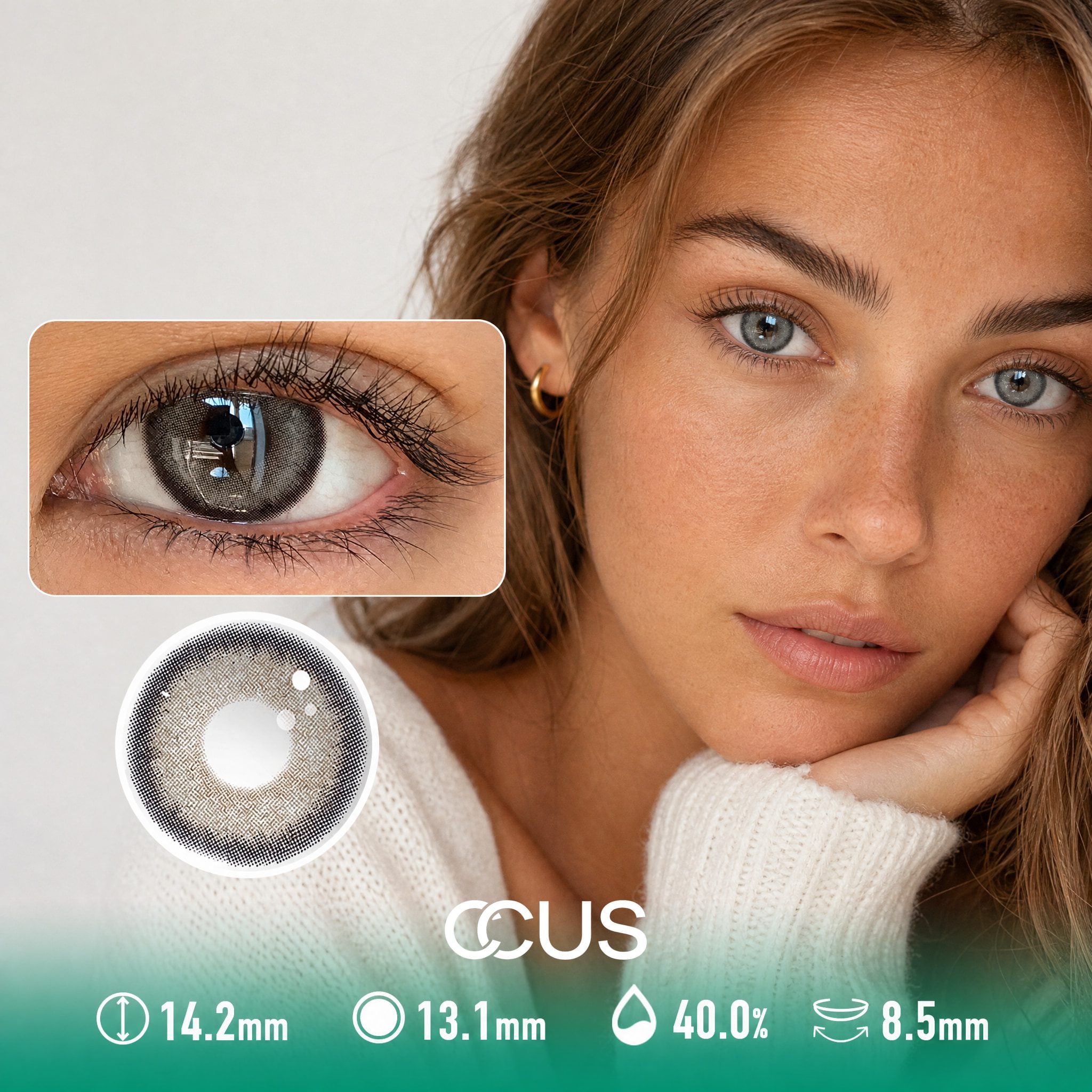 Serene Haze Grey Contact Lenses - image 1