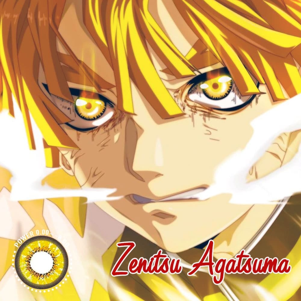 Demon Slayer Zenitsu Agatsuma Halloween Contacts - image 1